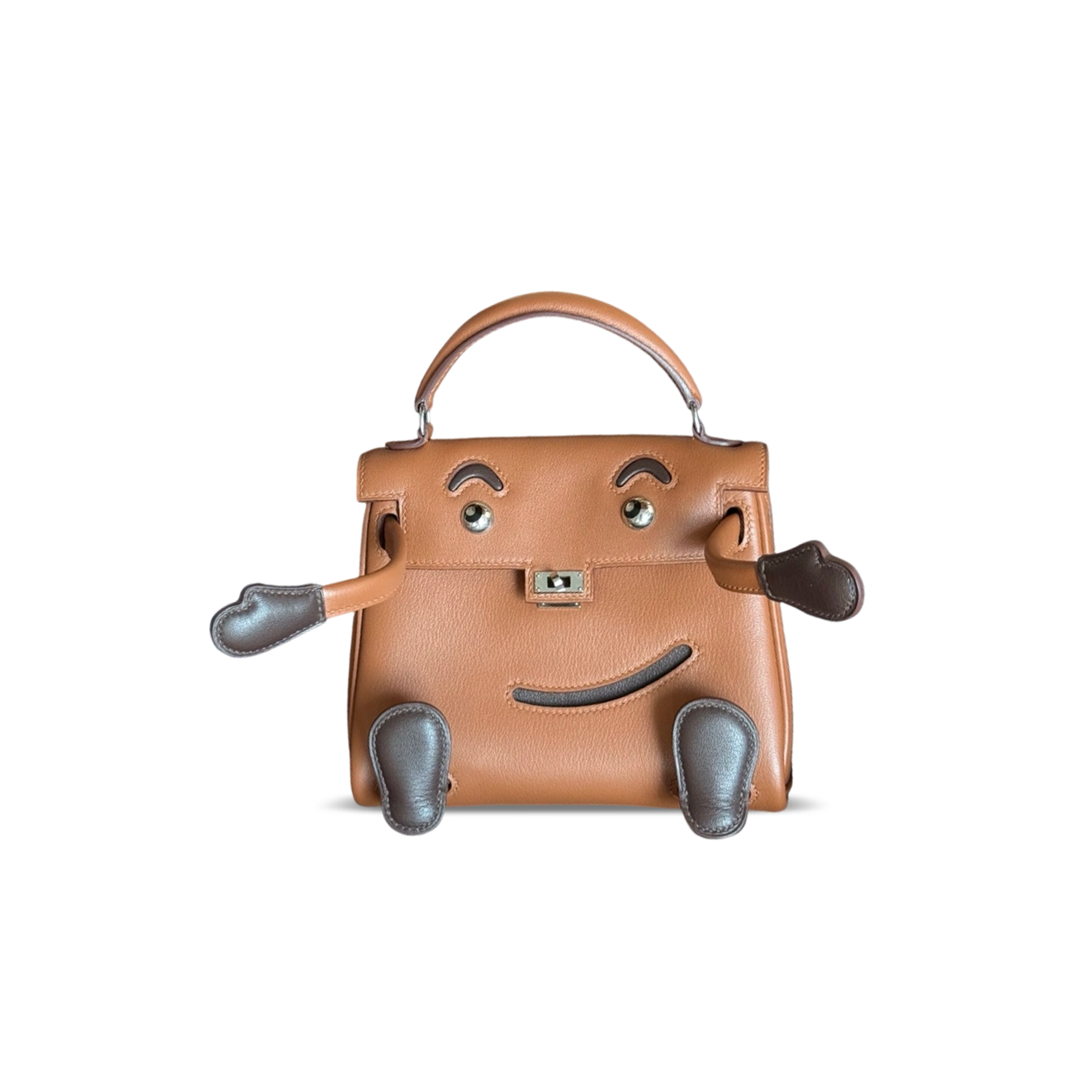 HERMÈS MASTER KELLY DOLL SWIFT PALLADIUM HARDWARE (16*12*7cm)
